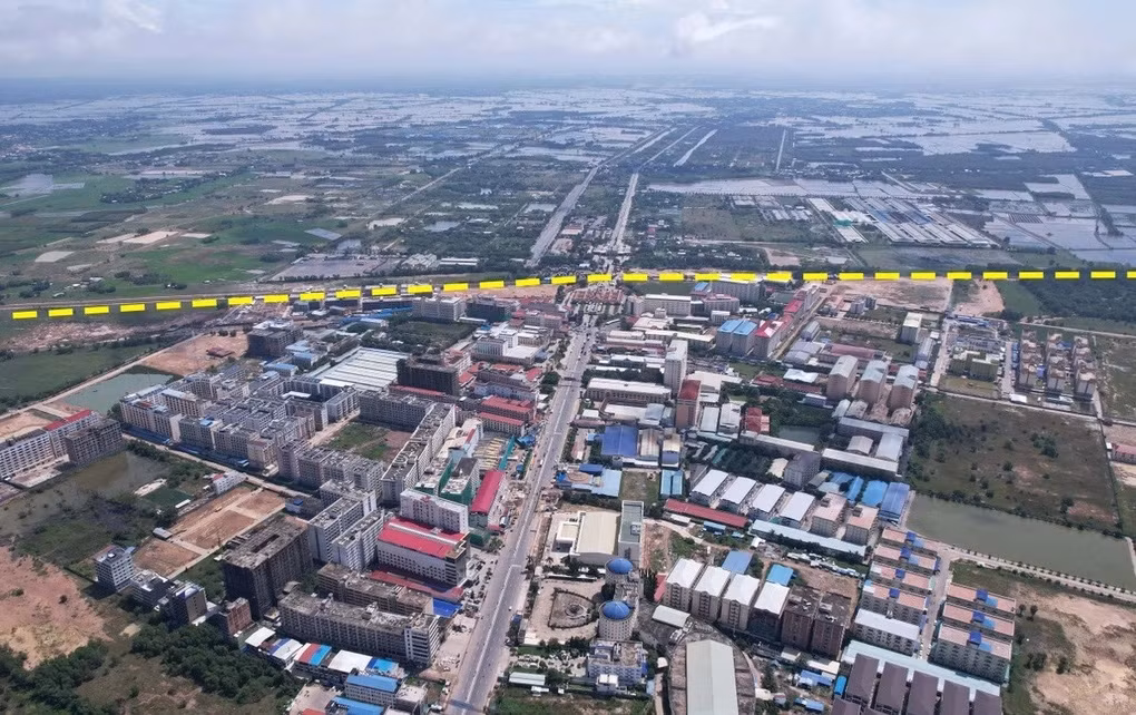 Dự án cao tốc TPHCM - Mộc Bài sẽ thông với tuyến cao tốc Phnom Penh - Bavet (Campuchia) (Ảnh: Ngọc Tân).