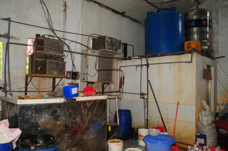 Khu vực chế biến rượu, nước giải khát