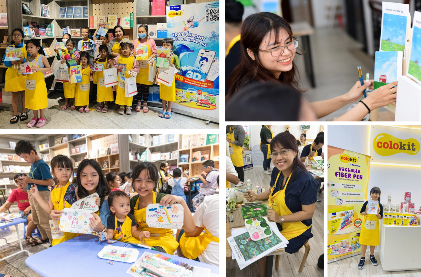 Những nụ cười tỏa nắng trong các buổi Workshop mỹ thuật Akooland của COLOKIT