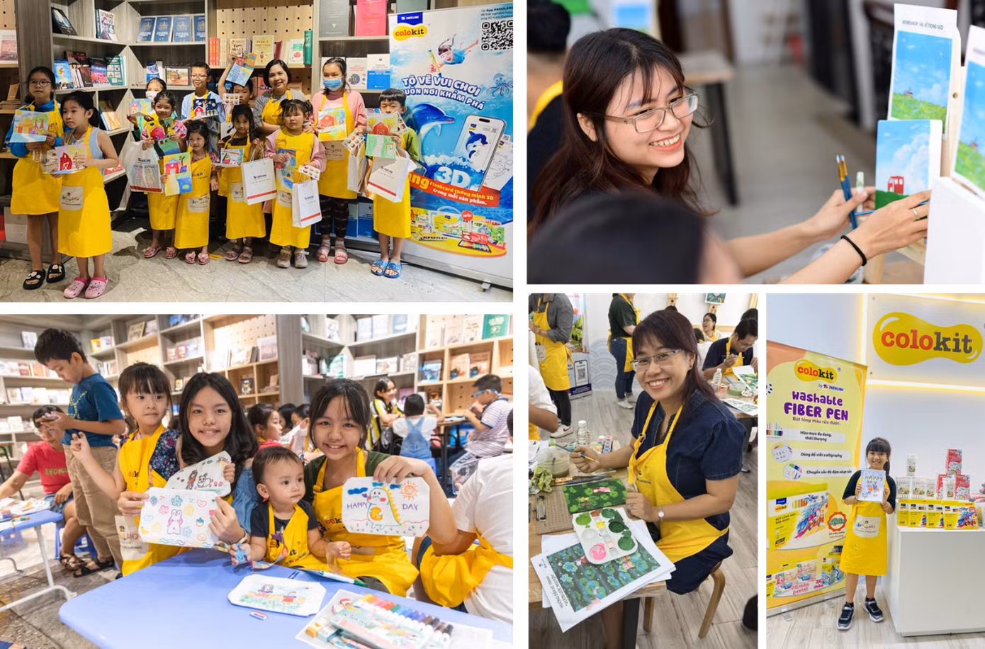 Những nụ cười tỏa nắng trong các buổi Workshop mỹ thuật Akooland của COLOKIT Những nụ cười tỏa nắng trong các buổi Workshop mỹ thuật Akooland của COLOKIT
