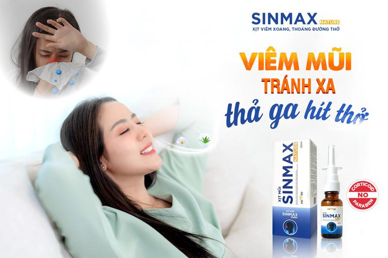 Xịt mũi Sinmax an toàn, lành tính có thể dùng lâu dài