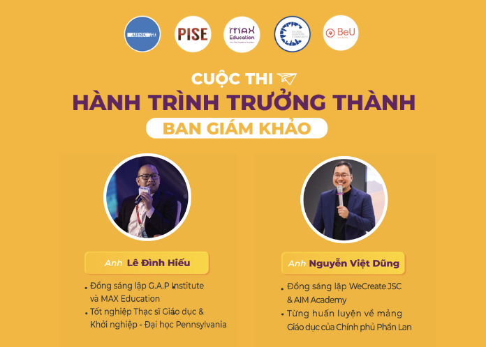 Ban giám khảo đêm chung kết cuộc thi “Hành Trình Trưởng Thành 2023”