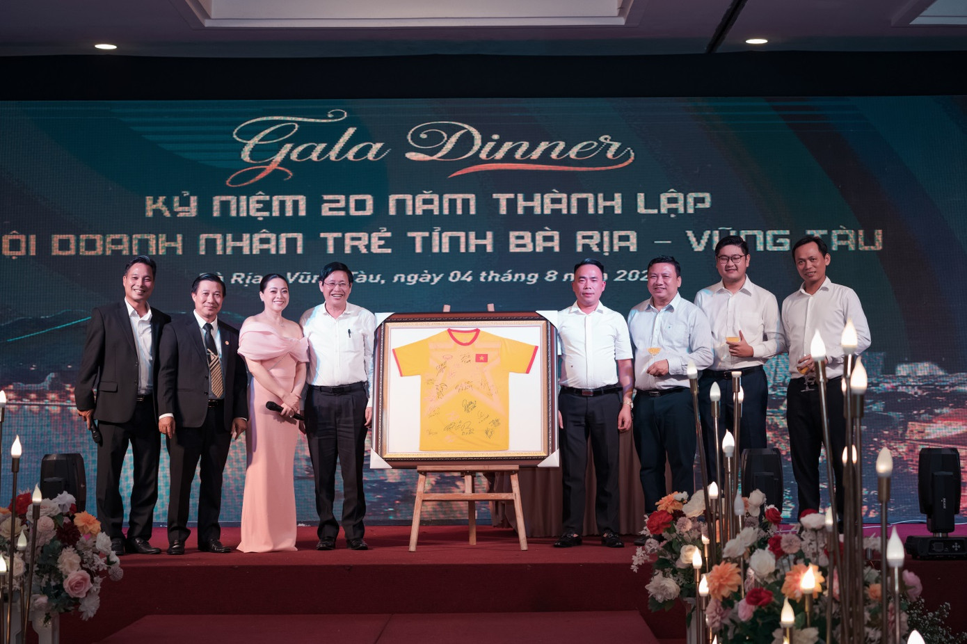 Tiệc Gala dinner thuộc chuỗi sự kiện kỷ niệm 20 năm thành lập Hội Doanh nhân Trẻ tỉnh Bà Rịa - Vũng Tàu