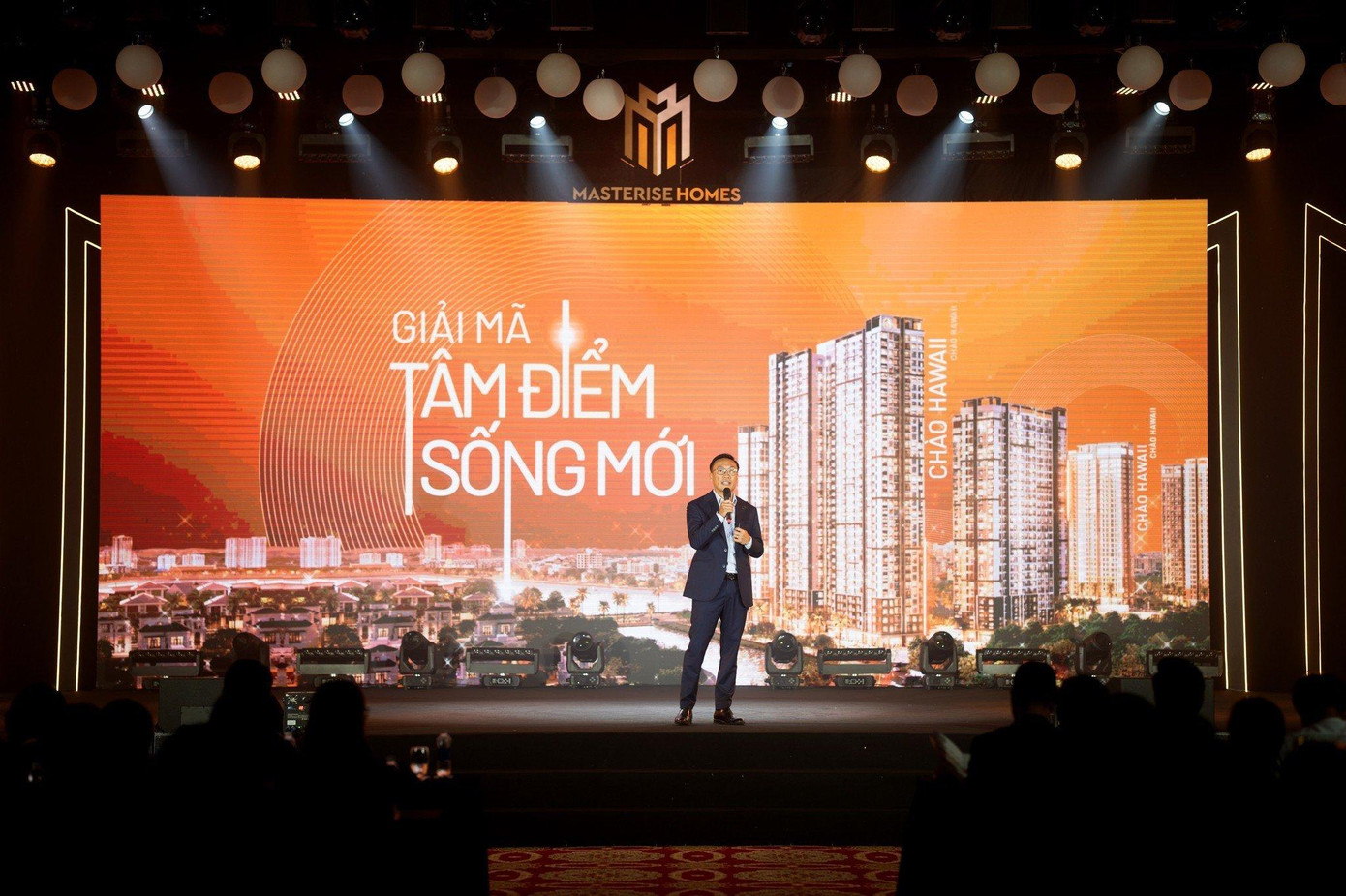 Ông Lê Quốc Hưng - Giám đốc Phát triển Kinh doanh Masterise Homes Miền Bắc chia sẻ tại sự kiện