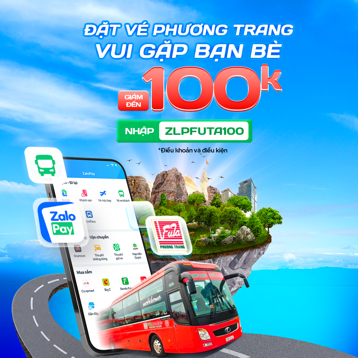 Mở ZaloPay, đặt vé xe Phương Trang để nhận chuỗi ưu đãi đặc biệt dành cho dịp Lễ 2/9 Mở ZaloPay, đặt vé xe Phương Trang để nhận chuỗi ưu đãi đặc biệt dành cho dịp Lễ 2/9