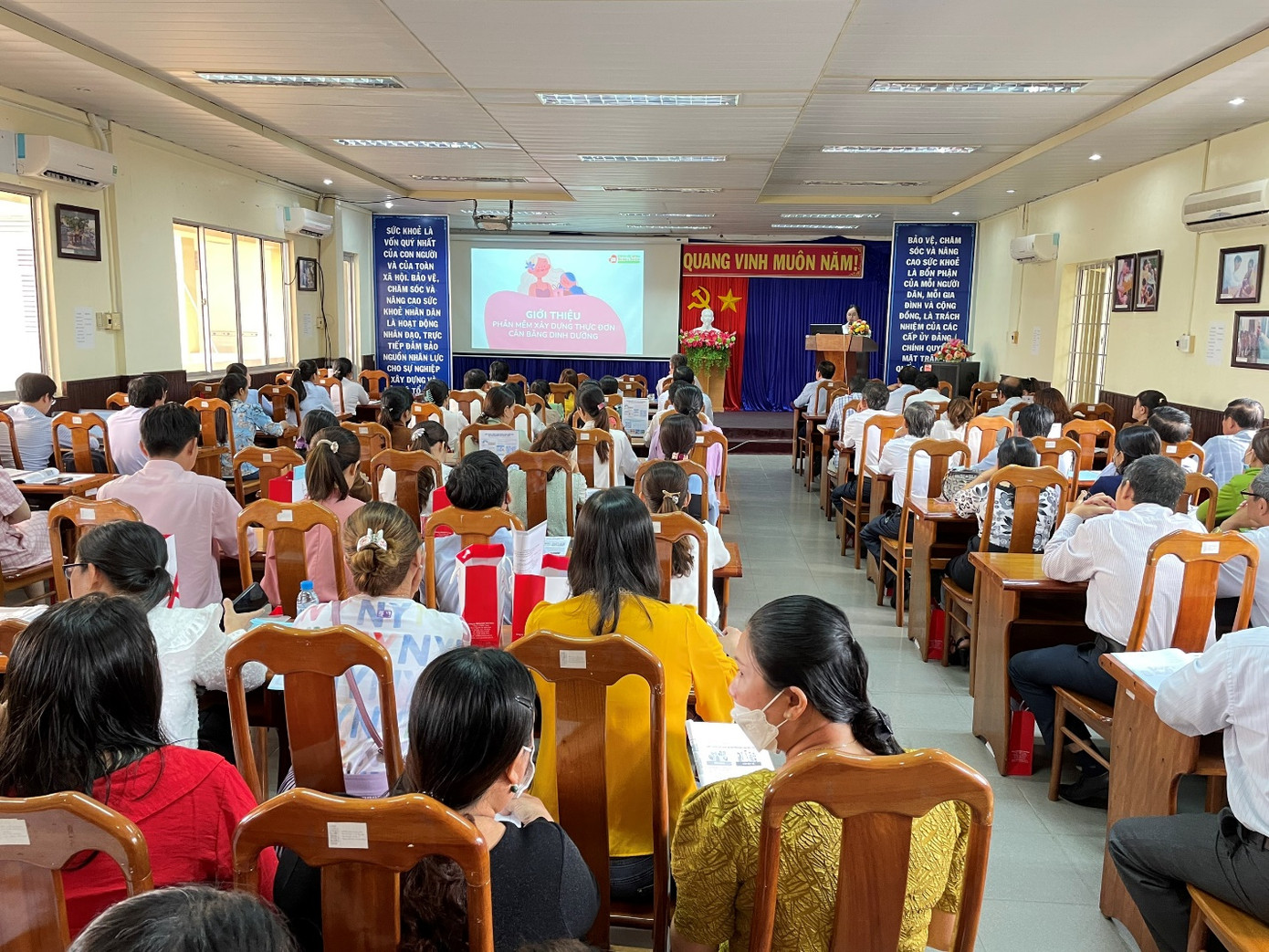 Toàn cảnh hội nghị triển khai Phần mềm tại Cà Mau