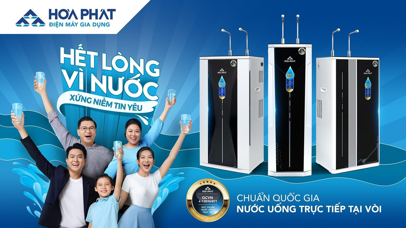 Máy lọc nước do Hòa Phát sản xuất với nhiều điểm ưu việt