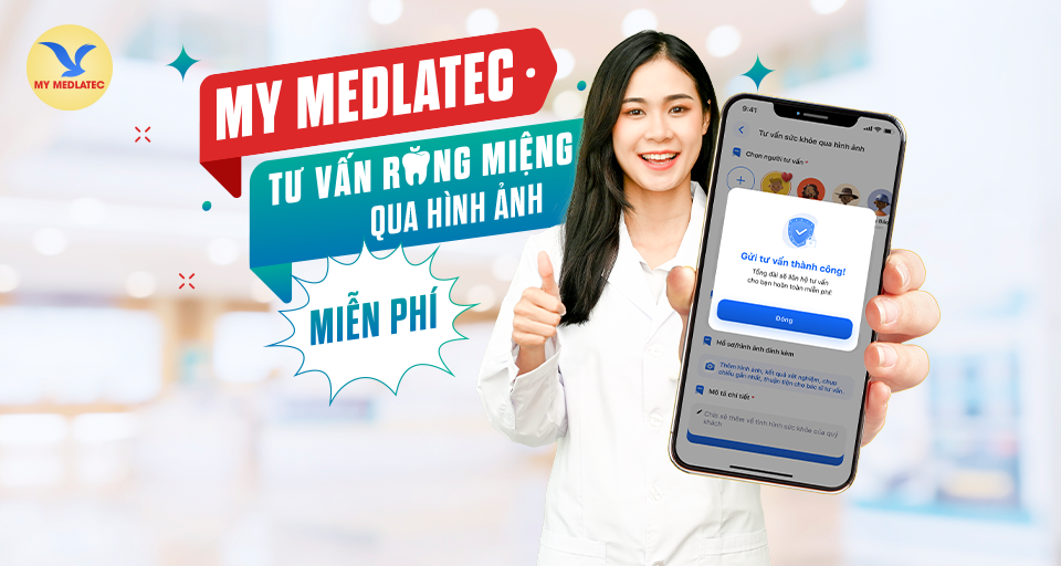 Bước 2: Chụp và tải hình ảnh răng miệng cần tư vấn lên App My Medlatec.