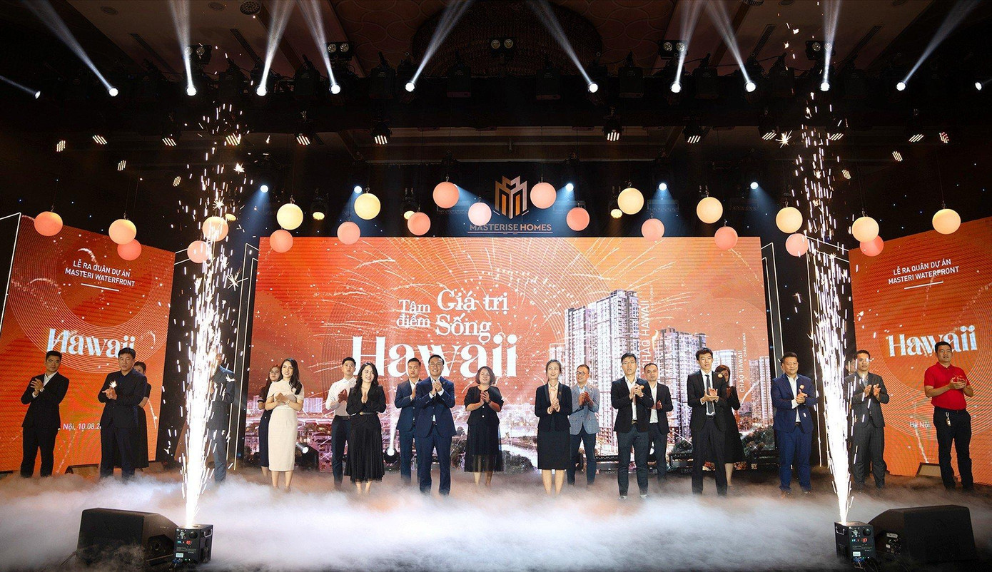 Lễ ra quân phân khu Hawaii - dự án Masteri Waterfront do Masterise Homes tổ chức chiều 10/8.