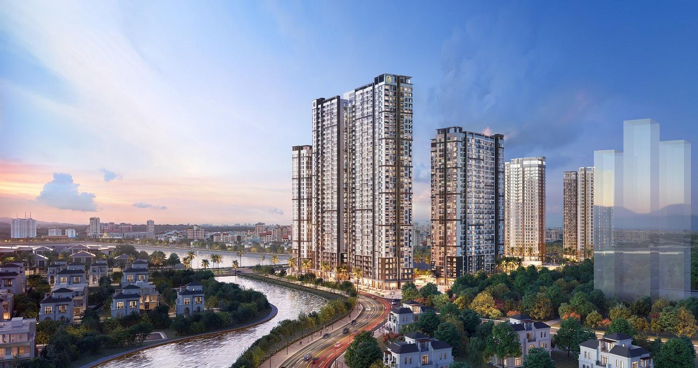 Ảnh phối cảnh phân khu Hawaii - dự án Masteri Waterfront