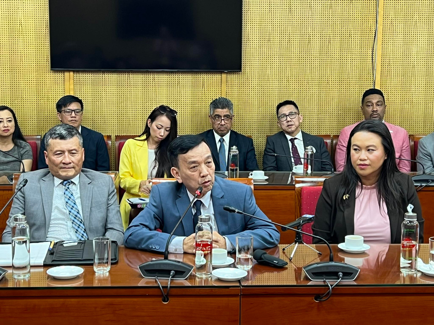 Ông David Dương, Chủ tịch HĐQT kiêm Tổng giám đốc Công ty CWS và Công ty VWS phát biểu tại buổi gặp Thứ trưởng Bộ Kế hoạch và Đầu tư Nguyễn Thị Bích Ngọc Ông David Dương, Chủ tịch HĐQT kiêm Tổng giám đốc Công ty CWS và Công ty VWS phát biểu tại buổi gặp Thứ trưởng Bộ Kế hoạch và Đầu tư Nguyễn Thị Bích Ngọc