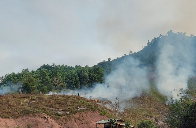 Mùa đốt thực bì ở huyện Đakrông. (Ảnh minh họa)