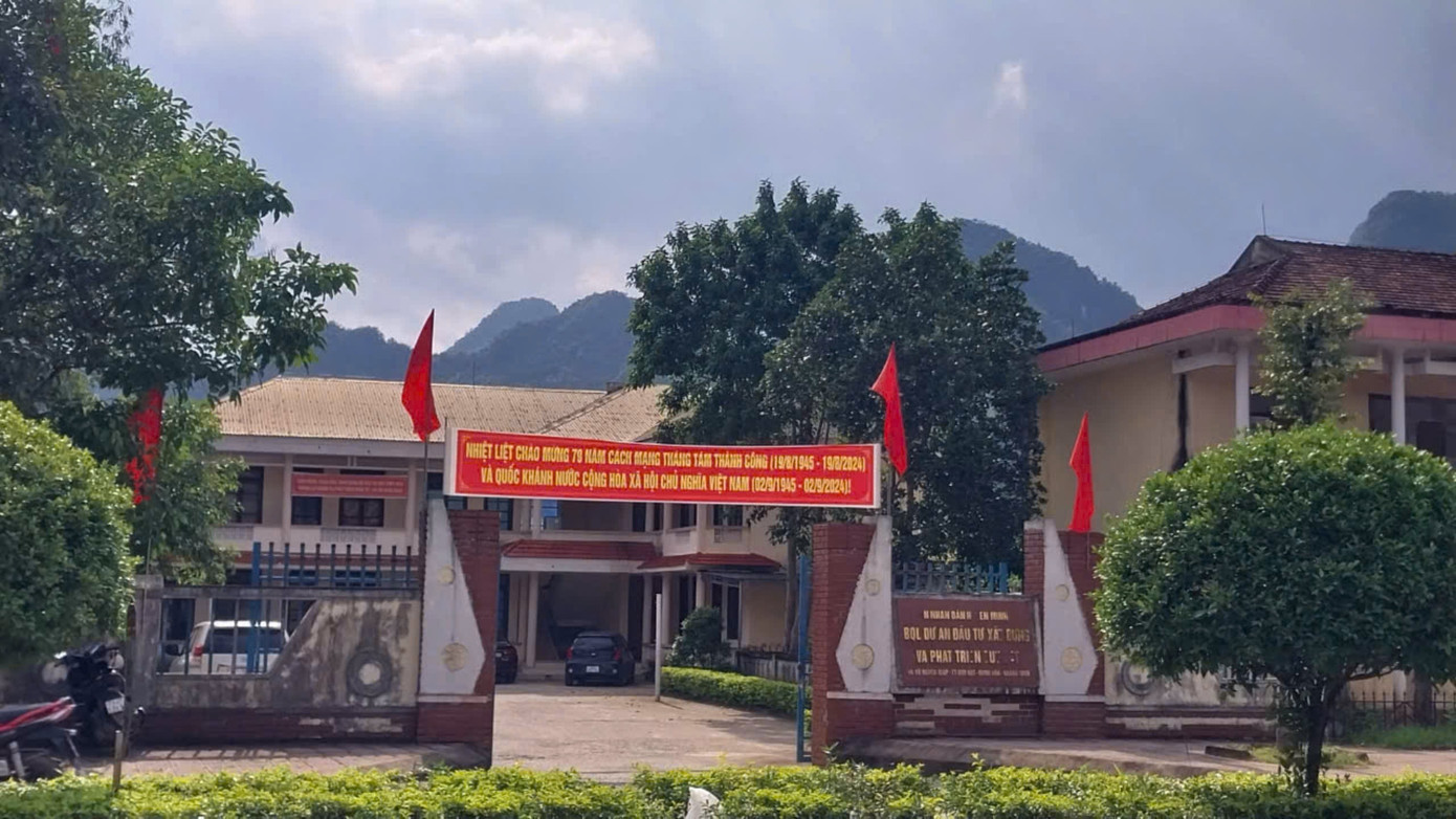 Trụ sở ban quản lí dự án, nơi ông Thành làm việc.