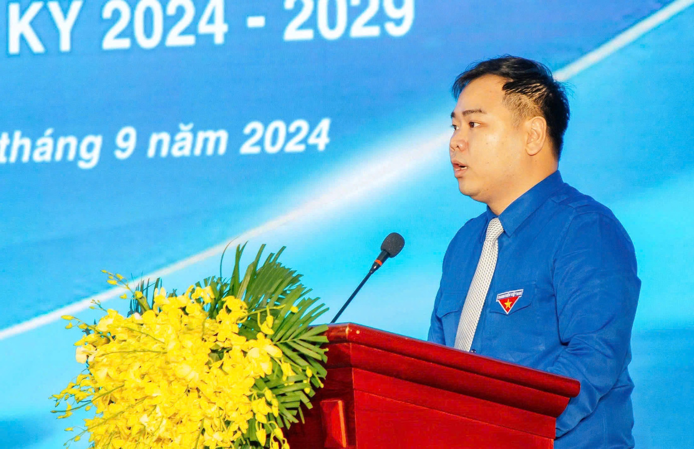 Anh Nguyễn Xuân Hiếu phát biểu chỉ đạo đại hội. Anh Nguyễn Xuân Hiếu phát biểu chỉ đạo đại hội.