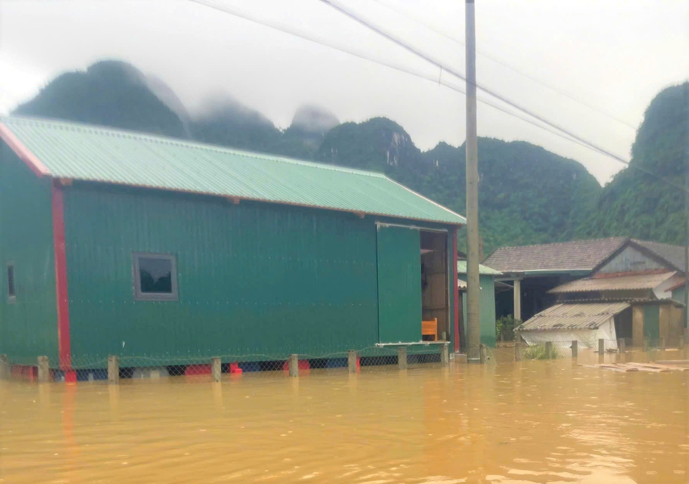 Mô hình nhà phao trở thành cứu cánh cho người dân Tân Hóa.