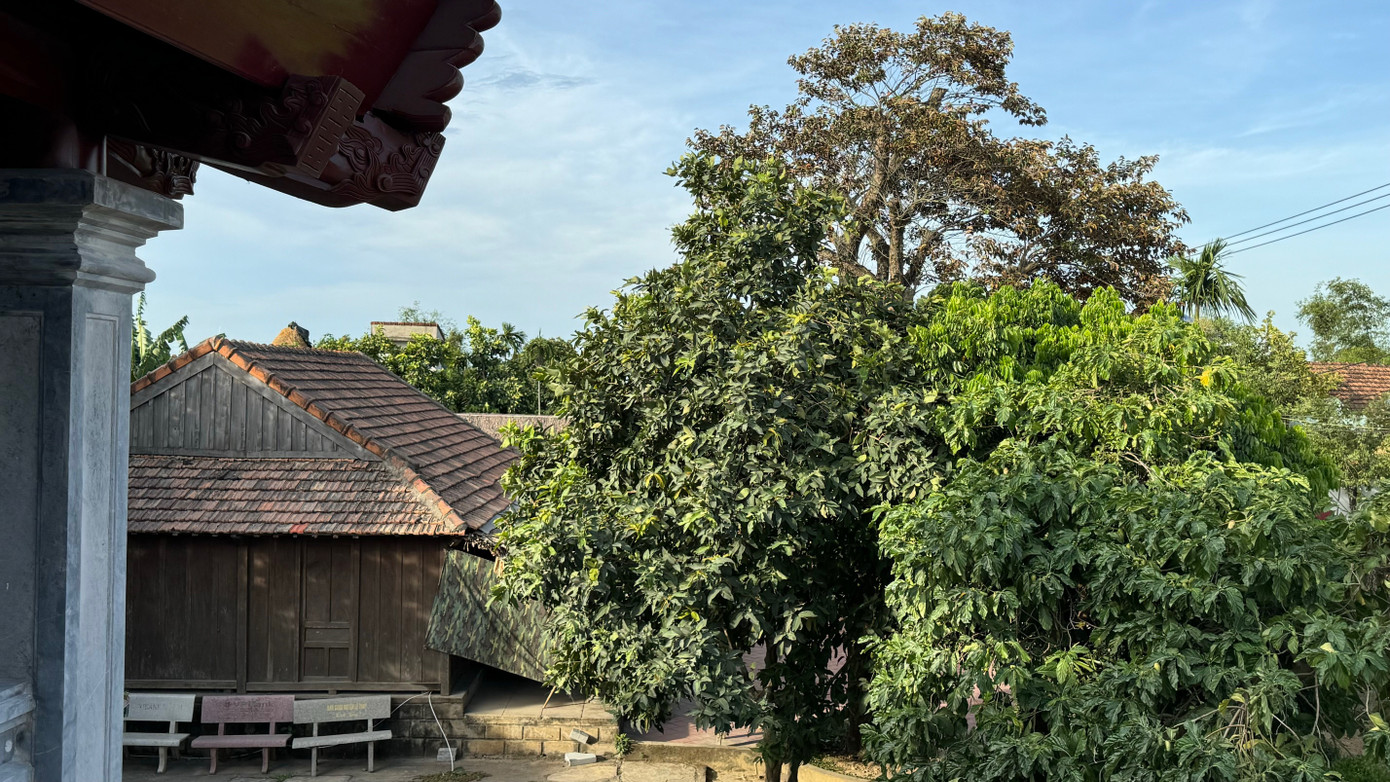 Liên kề bên cạnh là ngôi nhà lưu niệm tuổi thơ của Đại tướng Võ Nguyên Giáp.