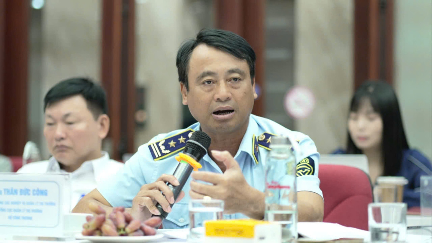 Ông Thân Đức Công - Cục trưởng Cục Nghiệp vụ Quản lý thị trường, Tổng cục Quản lý thị trường. Ảnh: Mạnh Thắng