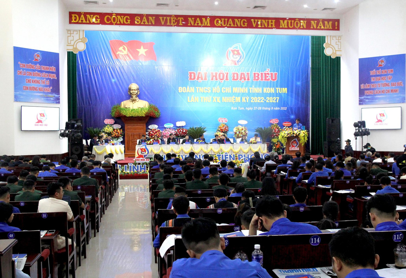 Quang cảnh Đại hội Đại biểu Đoàn TNCS Hồ Chí Minh tỉnh Kon Tum lần thứ XV Quang cảnh Đại hội Đại biểu Đoàn TNCS Hồ Chí Minh tỉnh Kon Tum lần thứ XV