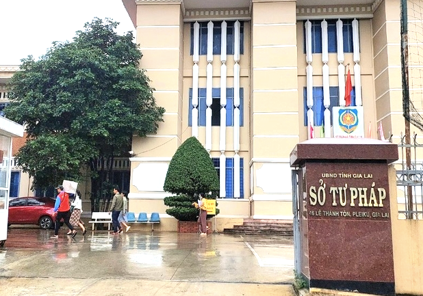 Sở Tư pháp tỉnh Gia Lai, nơi ông Huy làm việc Sở Tư pháp tỉnh Gia Lai, nơi ông Huy làm việc