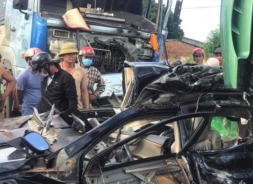 Hiện trường vụ tai nạn giao thông