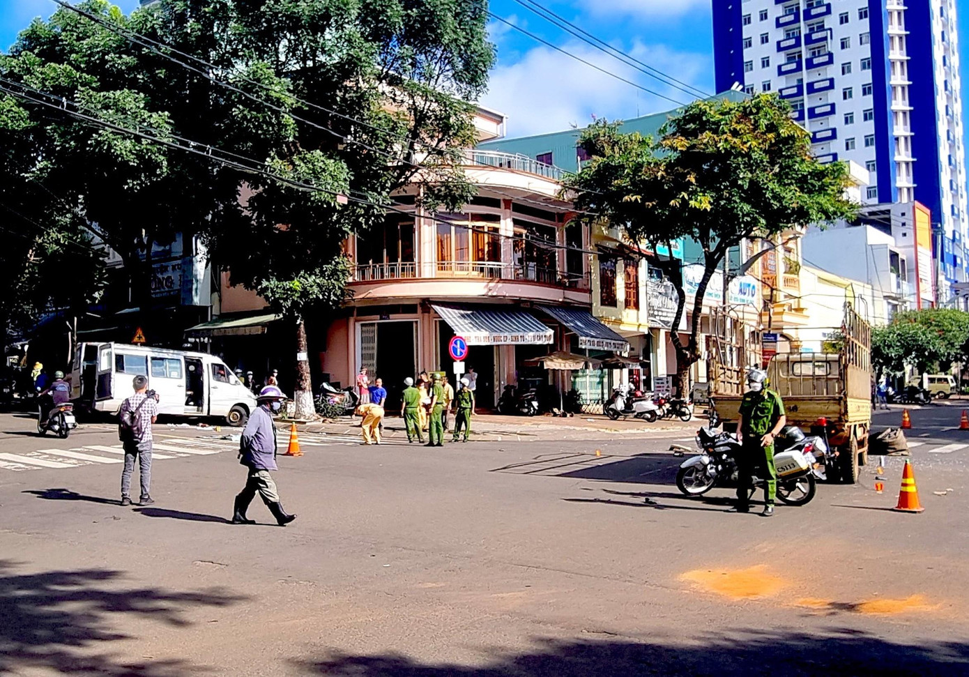 Hiện trường vụ tai nạn giao thông