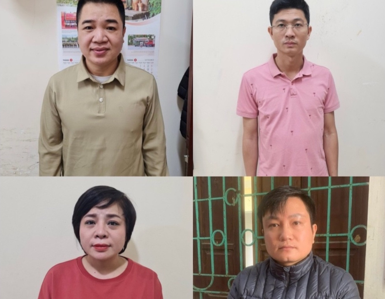 4 đối tượng liên quan trong vụ án. Ảnh: Văn Đức