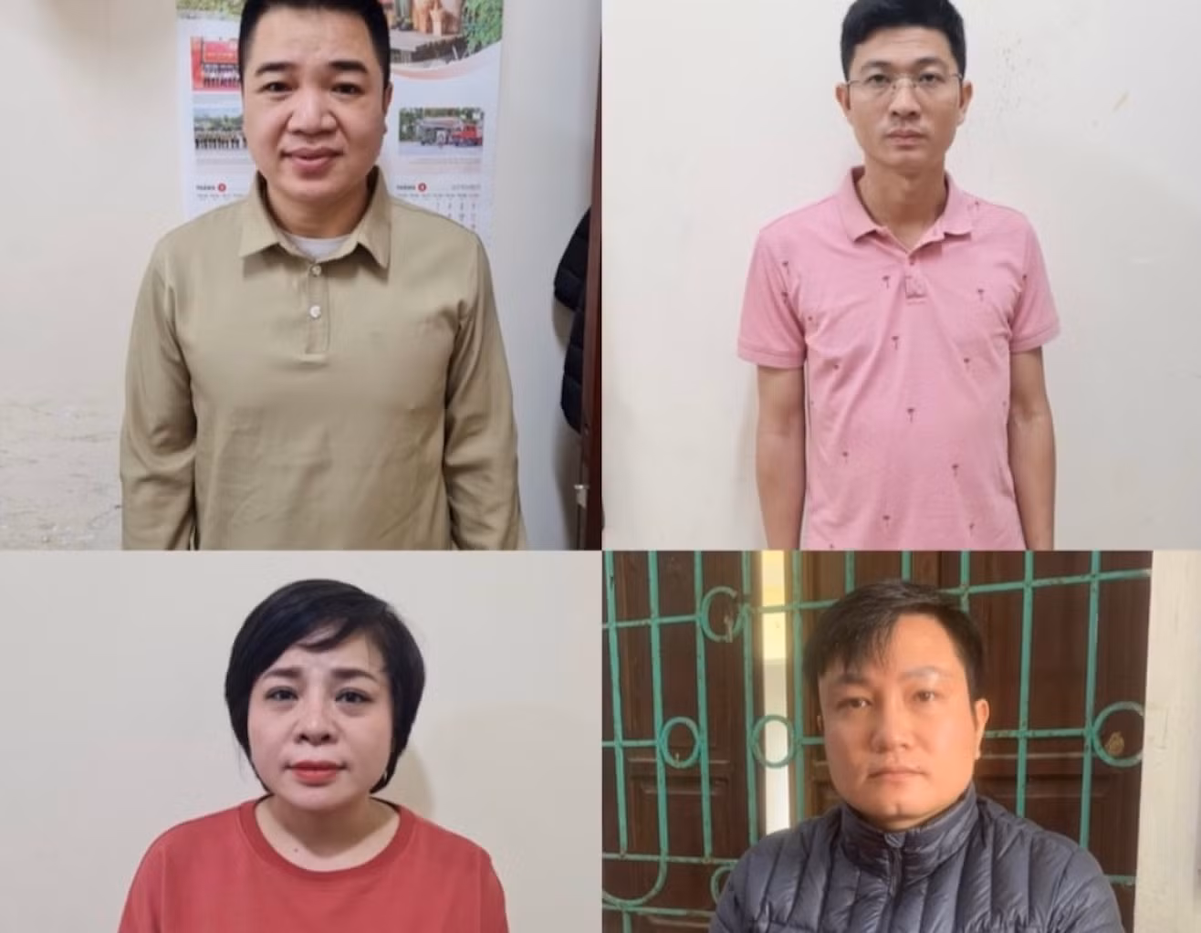 4 đối tượng liên quan trong vụ án. Ảnh: Văn Đức