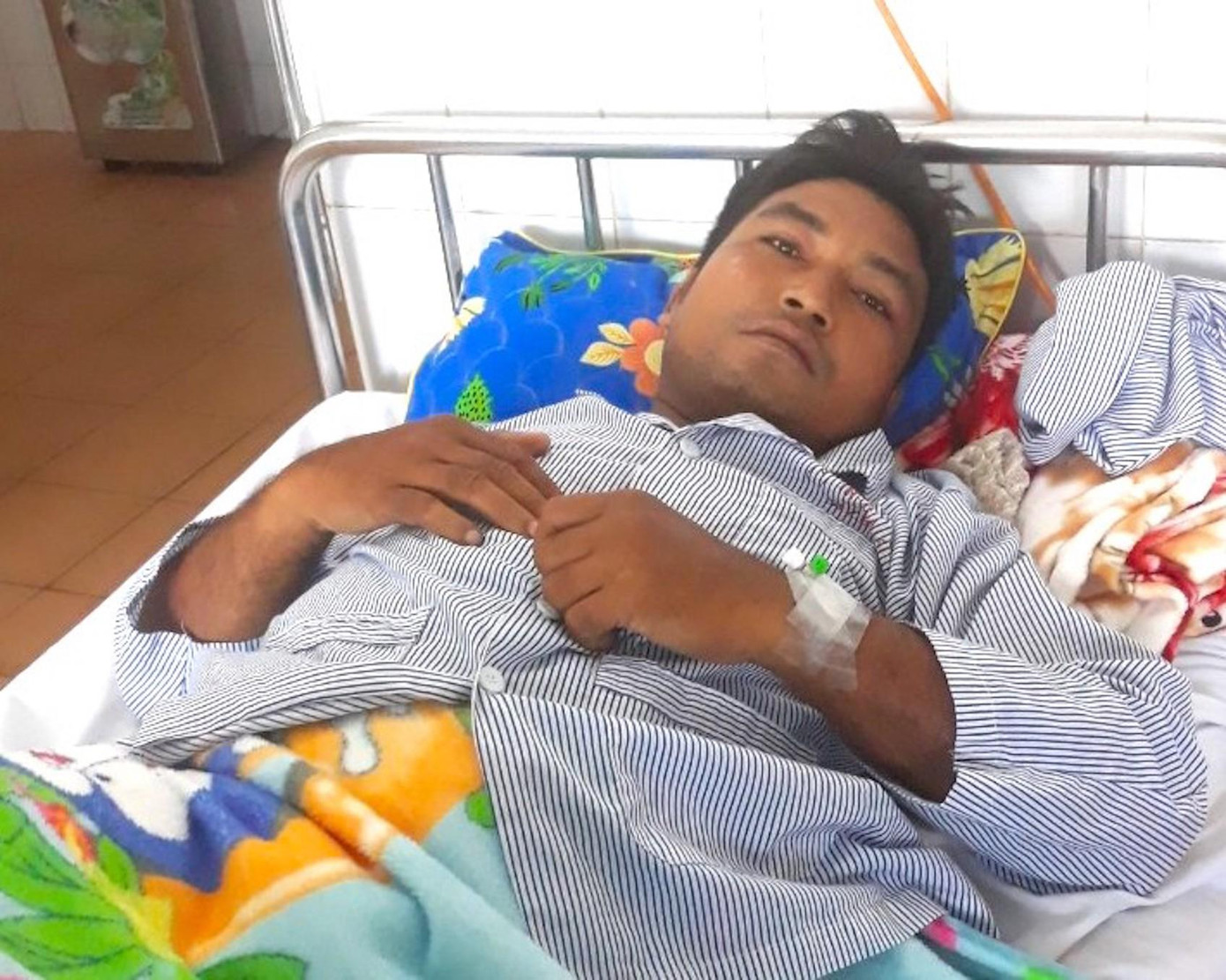 Anh Ksor Suh tại bệnh viện Anh Ksor Suh tại bệnh viện