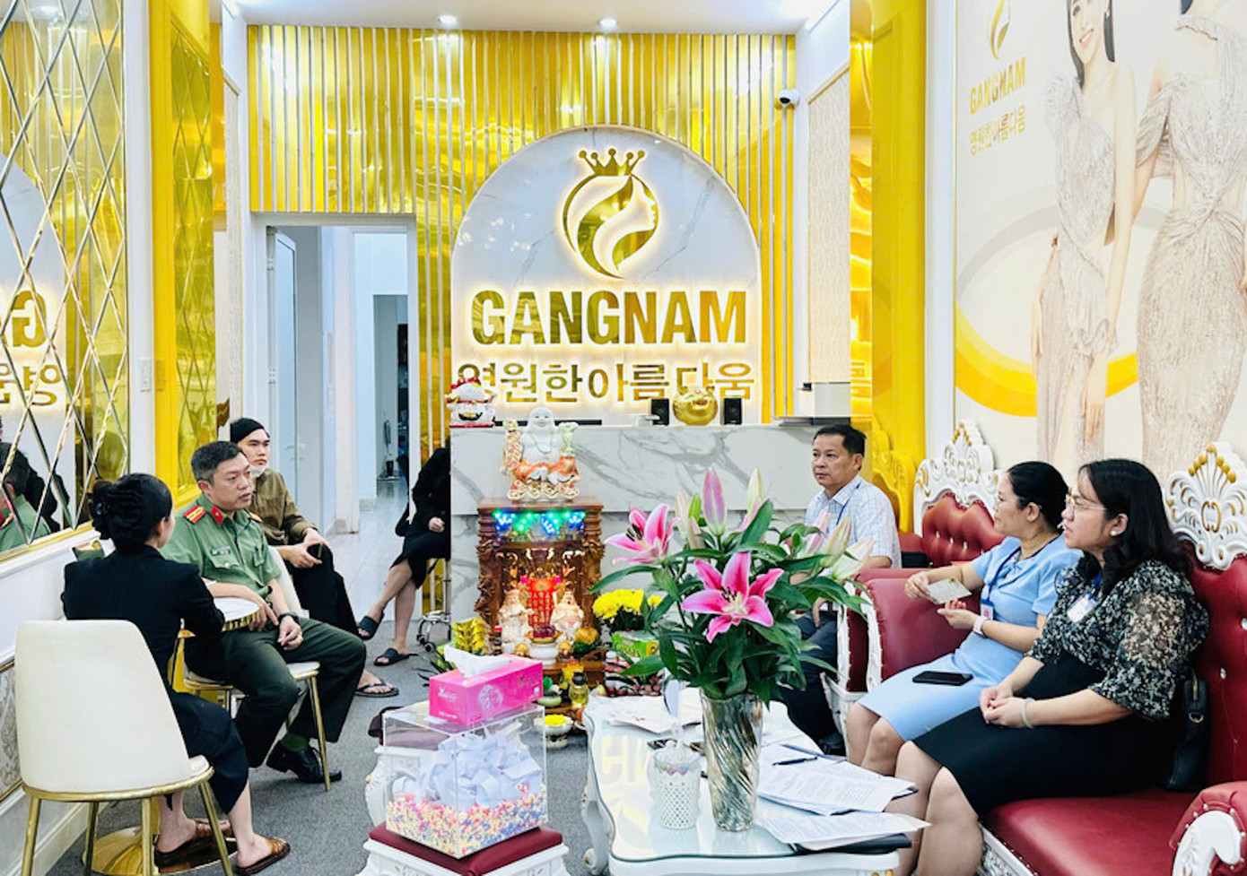 Sở Y tế tỉnh Gia Lai phối hợp với Phòng PA03 kiểm tra Thẩm mỹ viện Quốc tế GANGNAM Sở Y tế tỉnh Gia Lai phối hợp với Phòng PA03 kiểm tra Thẩm mỹ viện Quốc tế GANGNAM