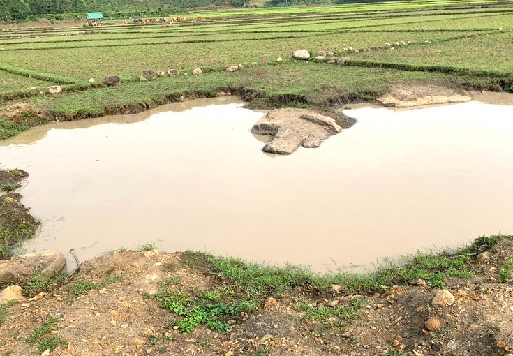 Hồ nước nơi xảy ra vụ việc thương tâm