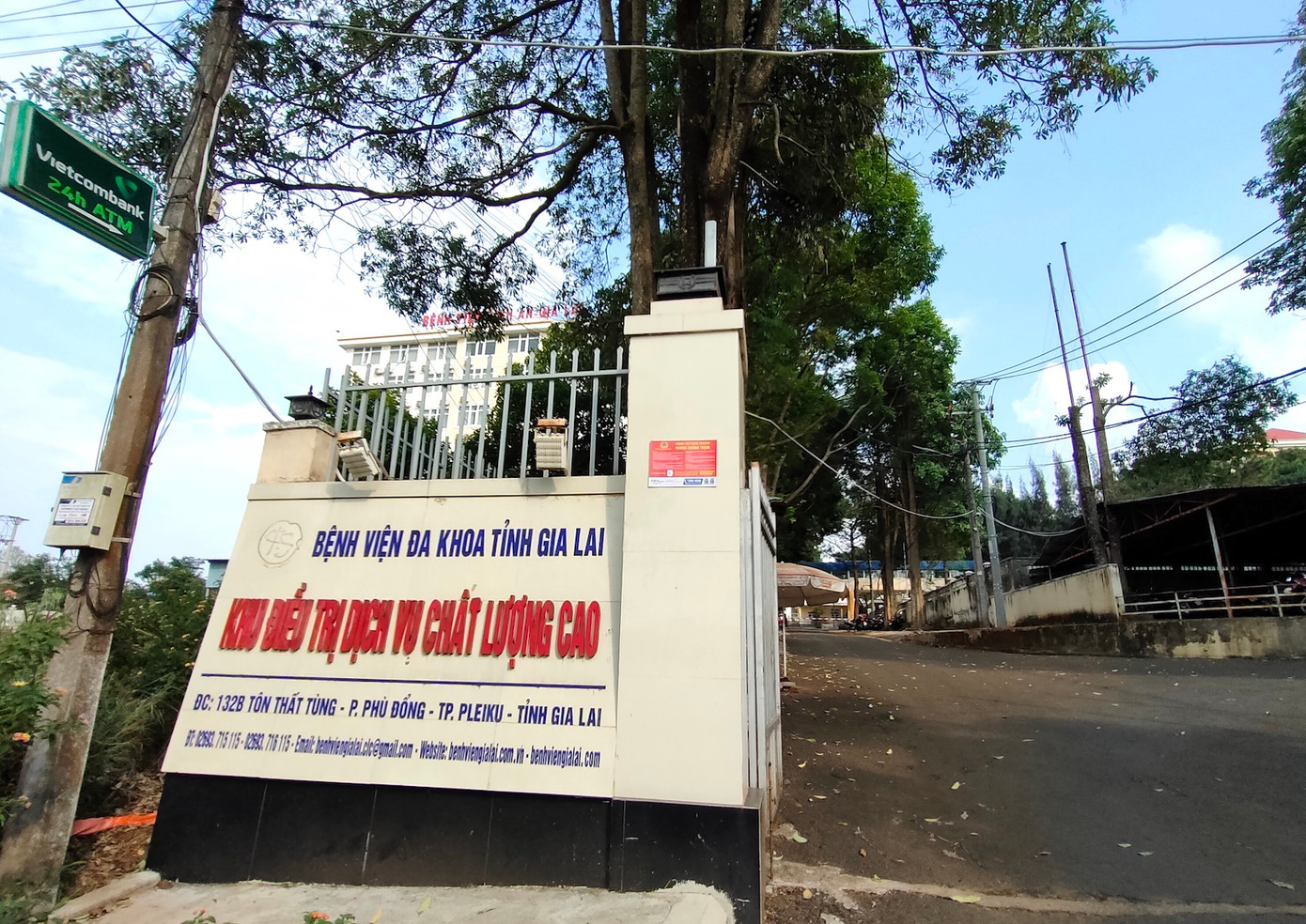 Bệnh viện Bình An Gia Lai ở đường Tôn Thất Tùng, phường Phù Đổng, TP.Pleiku, Gia Lai.