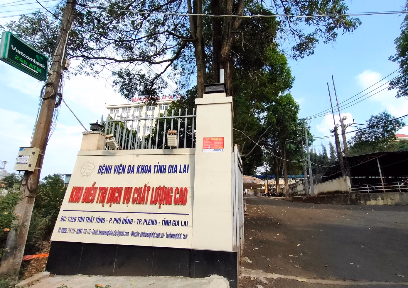 Bệnh viện Bình An Gia Lai ở đường Tôn Thất Tùng, phường Phù Đổng, TP.Pleiku, Gia Lai.