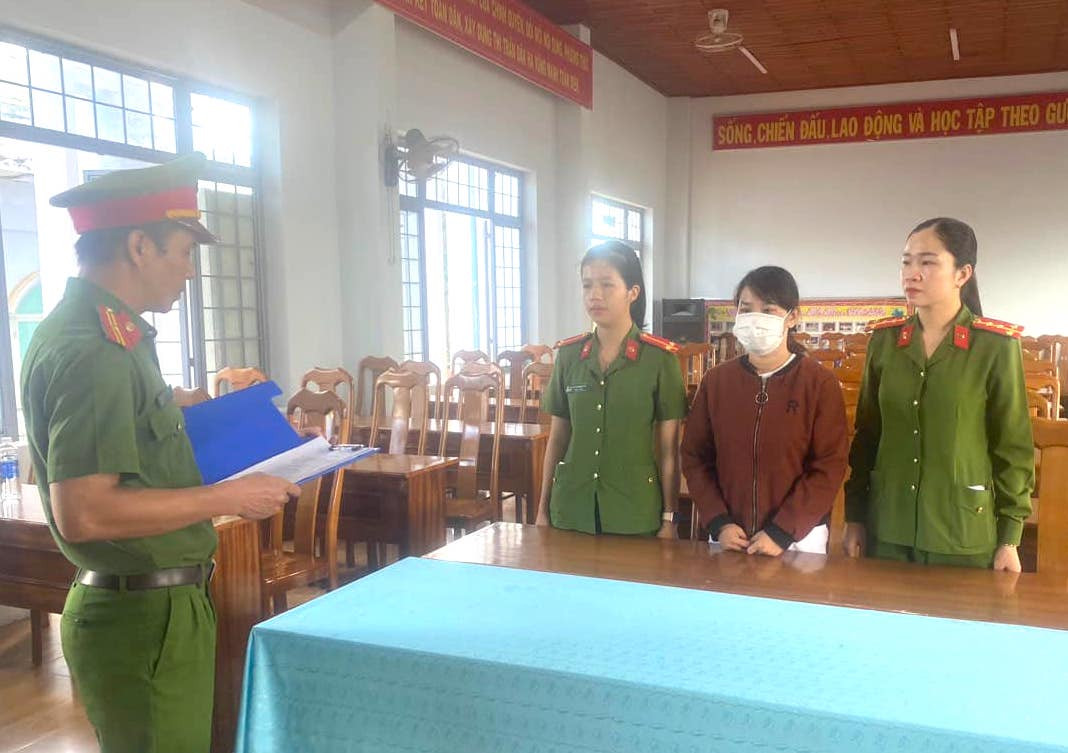 Đối tượng Đồng Thị Hồng thời điểm bị bắt