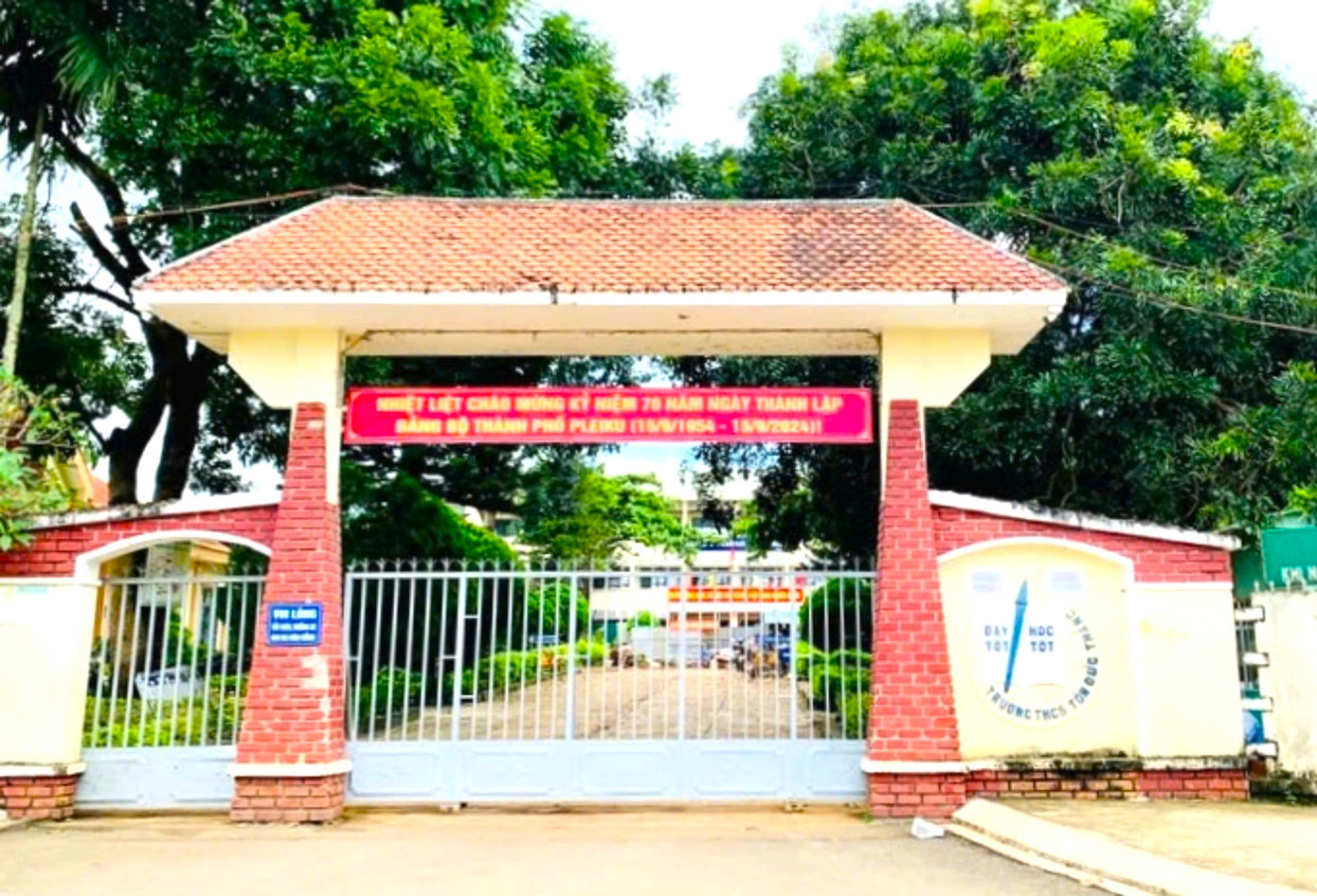 Trường THCS Tôn Đức Thắng, nơi xảy ra vụ việc