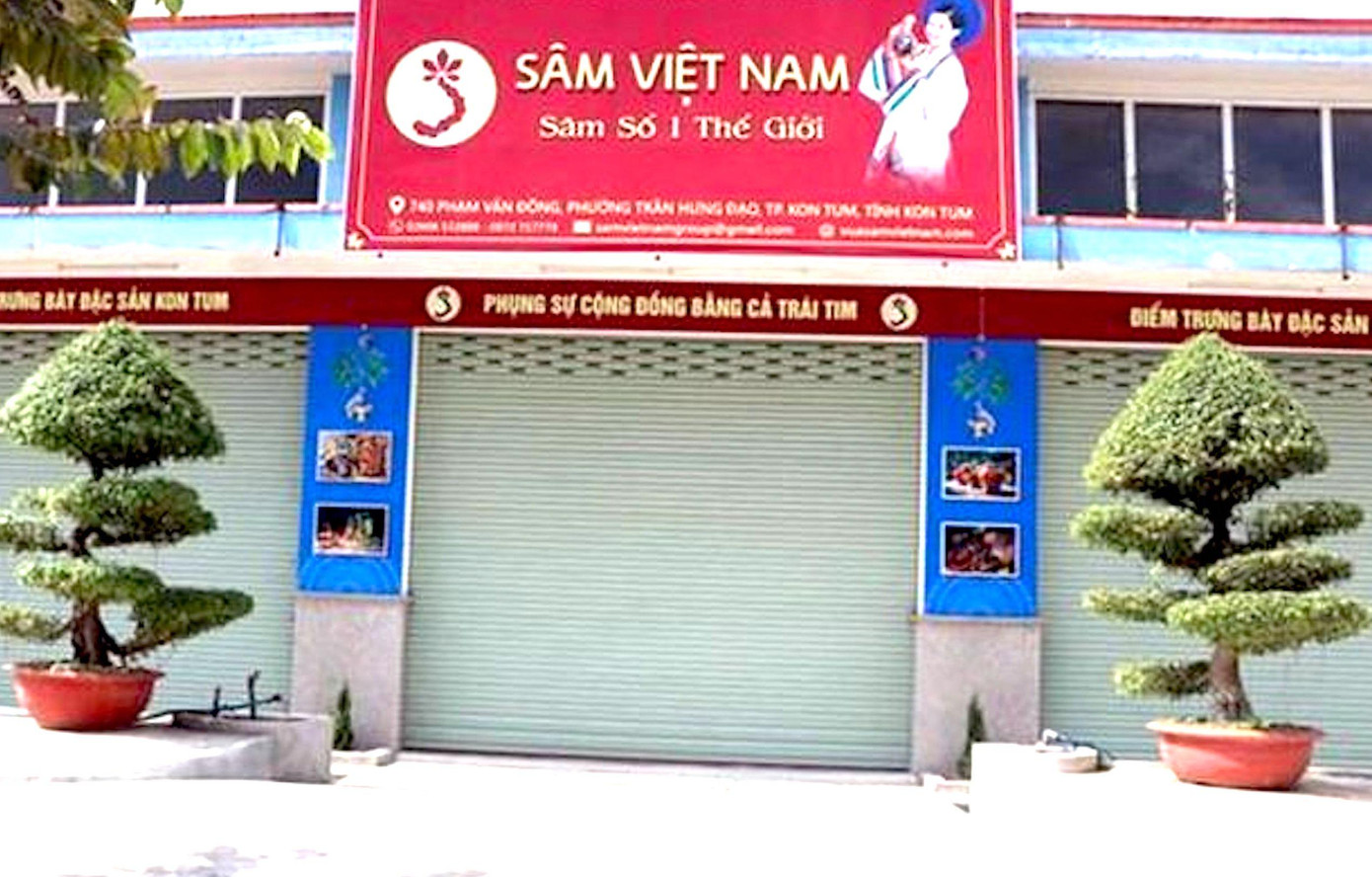 Trụ sở Công ty Sâm Việt Nam ở TP. Kon Tum, tỉnh Kon Tum