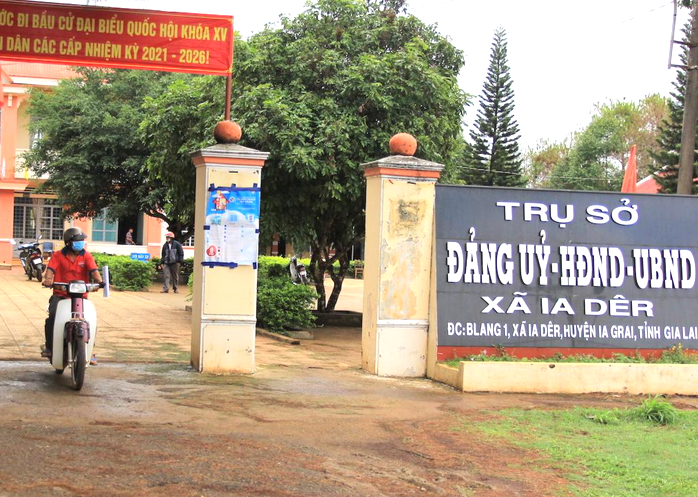 Trụ sở UBND xã Ia Dêr, một trong các xã thuộc huyện Ia Grai xảy ra sai phạm.