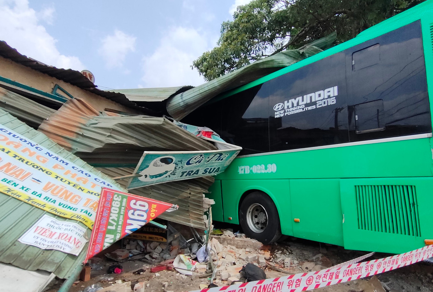 Hiện trường vụ tai nạn