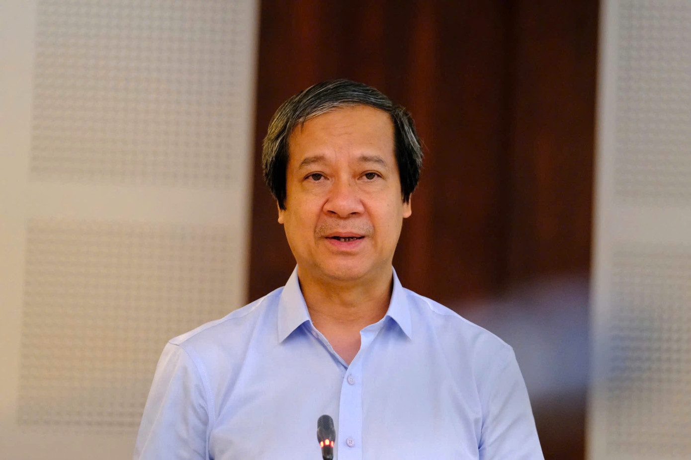 Bộ trưởng Nguyễn Kim Sơn phát biểu tại buổi làm việc