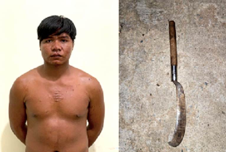 Rơ Ô Thiên và hung khí gây án