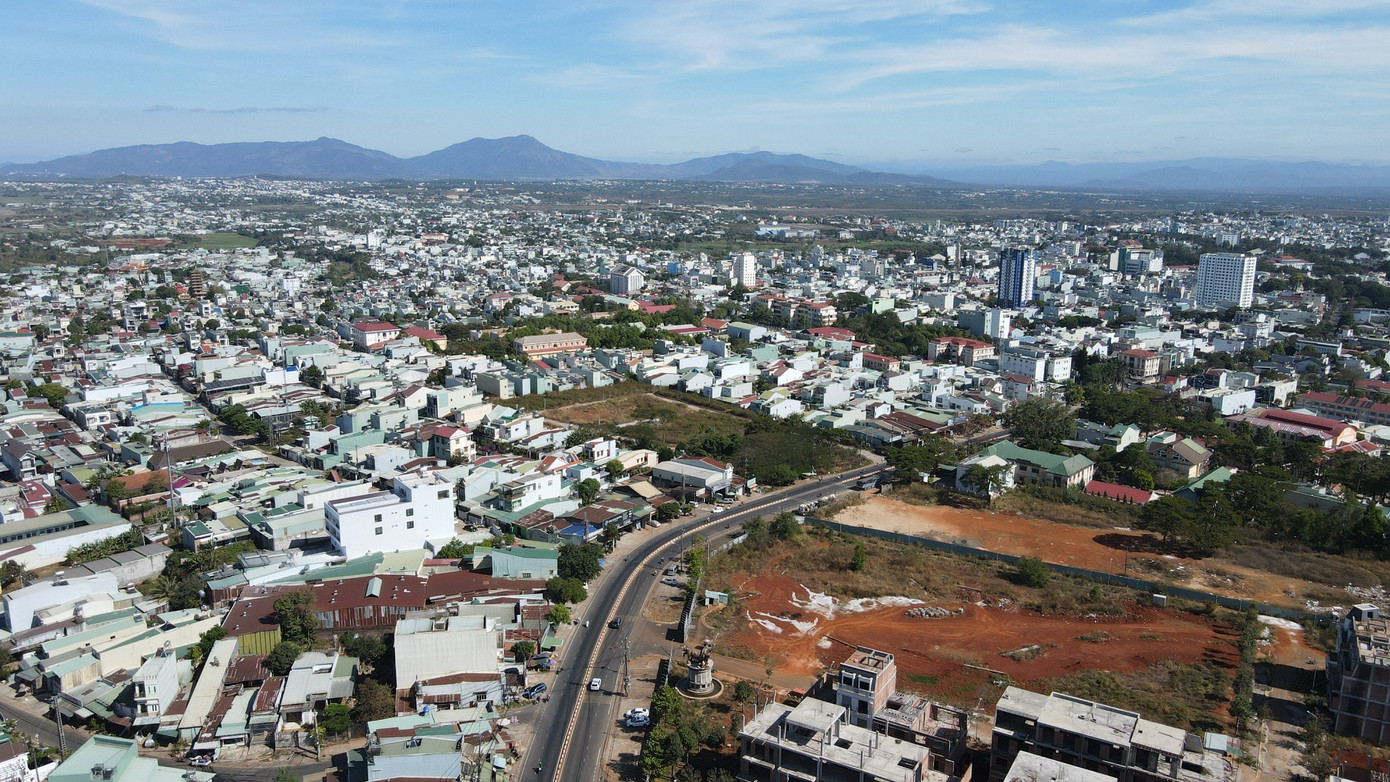 Nếu hoàn thành, từ các toà nhà của dự án có thể nhìn toàn cảnh TP.Pleiku.