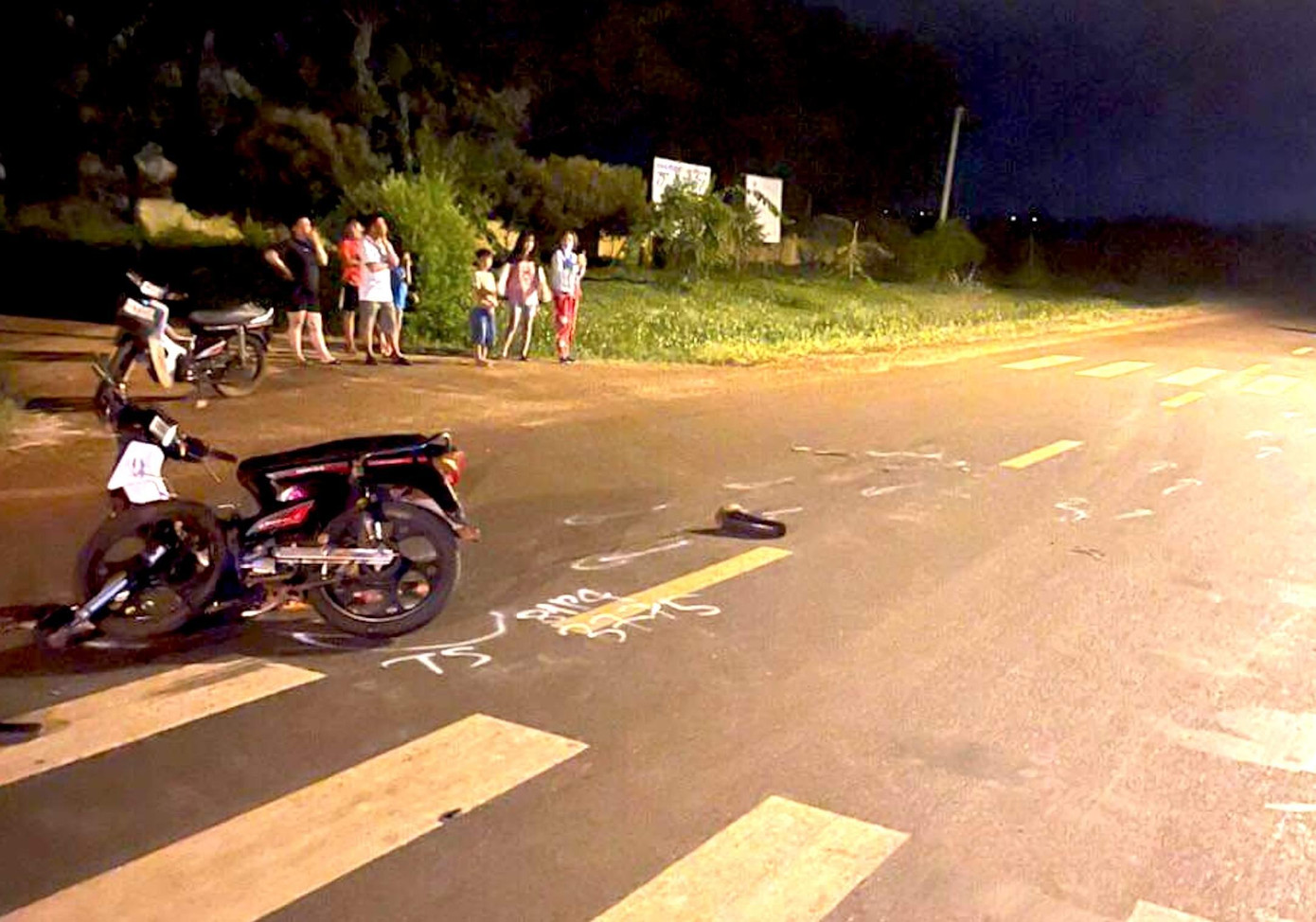 Hiện trường vụ tai nạn giao thông