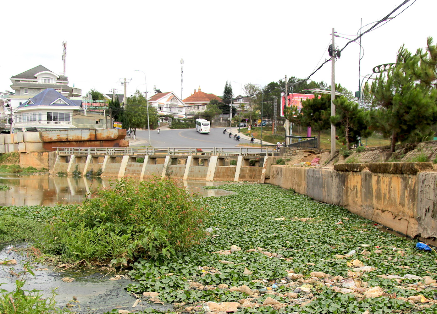 Hồ Xuân Hương ở ngay trung tâm TP.Đà Lạt, có chu vi chừng 5km, rộng 25ha, kéo dài hơn 2km đi qua nhiều địa danh du lịch của thành phố. Tuy vậy, ở khu vực hồ gần đường Trạng Trình đang ứ đọng rác thải.