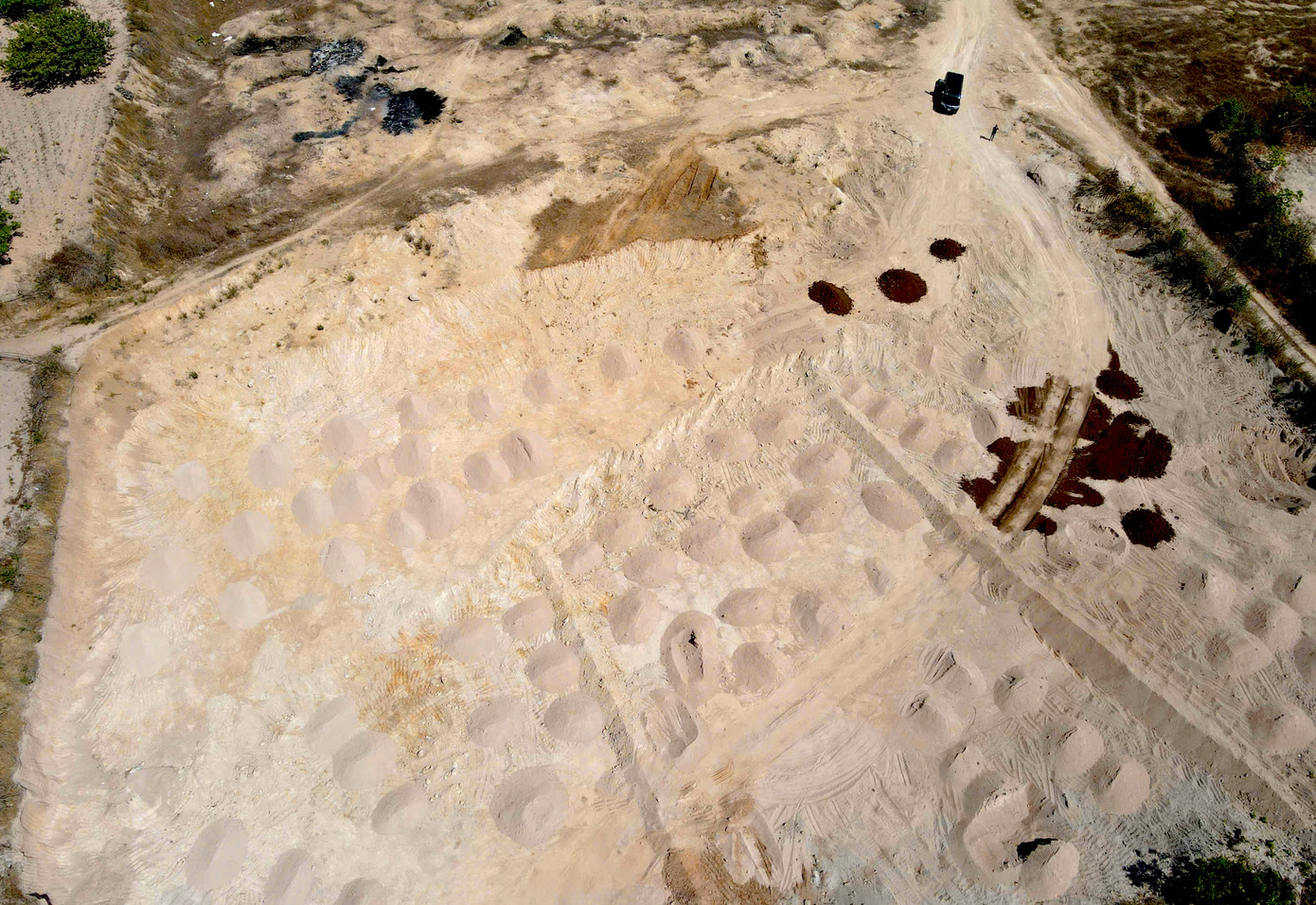 Một diện tích bị khai thác trái phép trong thời gian dài Một diện tích bị khai thác trái phép trong thời gian dài