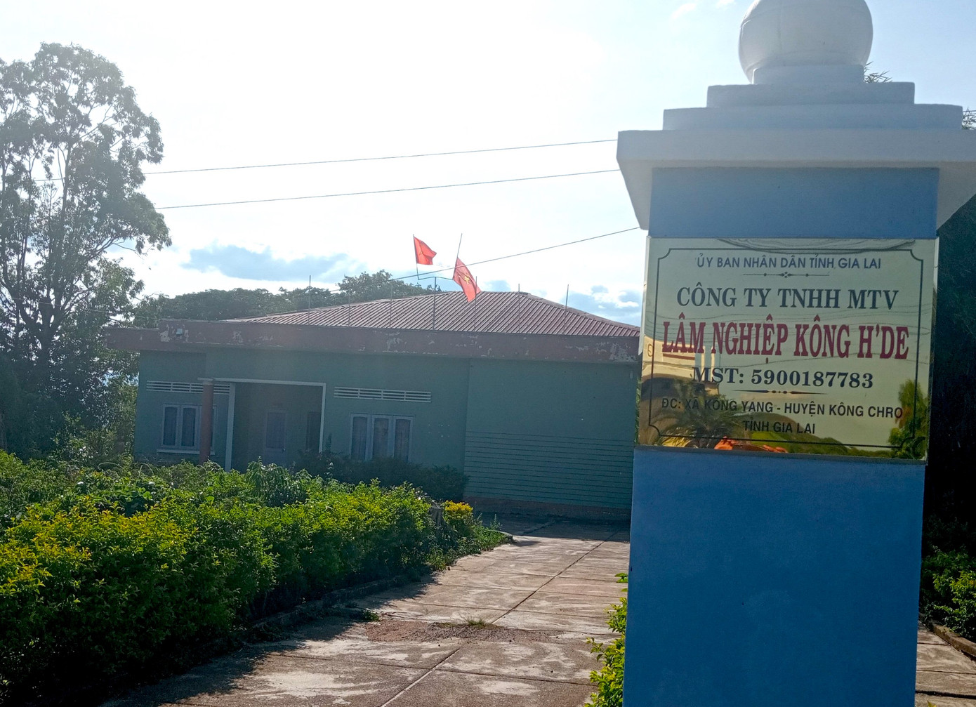 Trụ sở Công ty TNHH MTV Lâm nghiệp Kông H'de