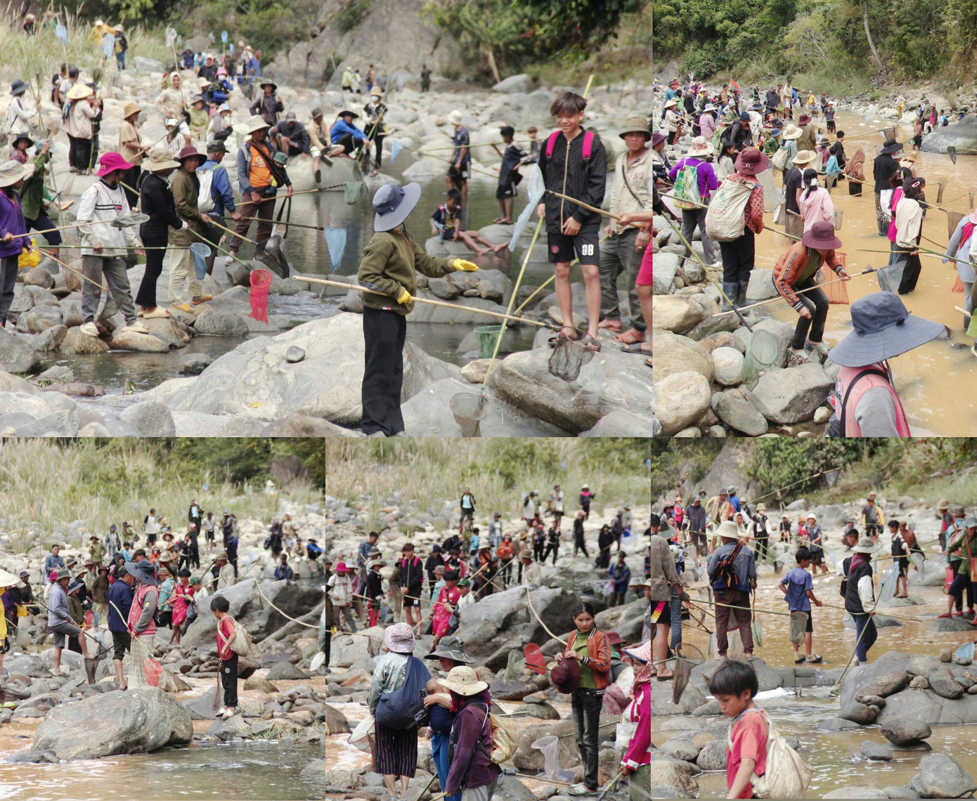 Việc cả làng bắt cá là một truyền thống có từ lâu đời thể hiện tính gắn kết cộng đồng.