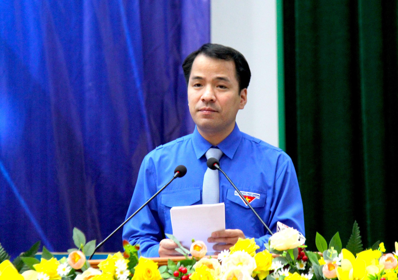 Anh Ngô Văn Cương phát biểu tại Đại hội Đại biểu Đoàn TNCS Hồ Chí Minh tỉnh Kon Tum lần thứ XV Anh Ngô Văn Cương phát biểu tại Đại hội Đại biểu Đoàn TNCS Hồ Chí Minh tỉnh Kon Tum lần thứ XV