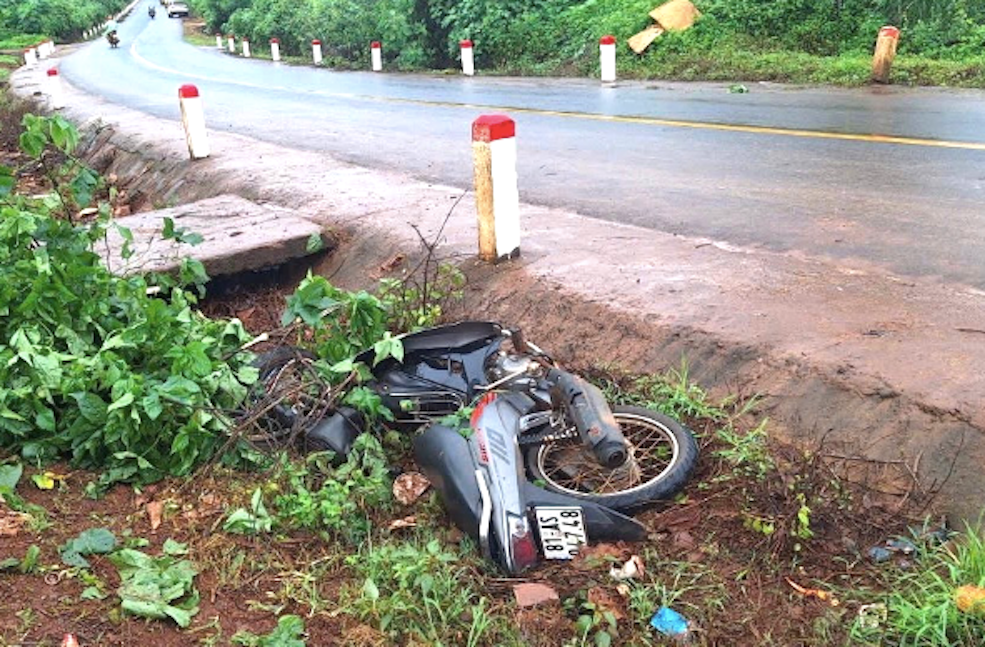 Hiện trường vụ tai nạn.