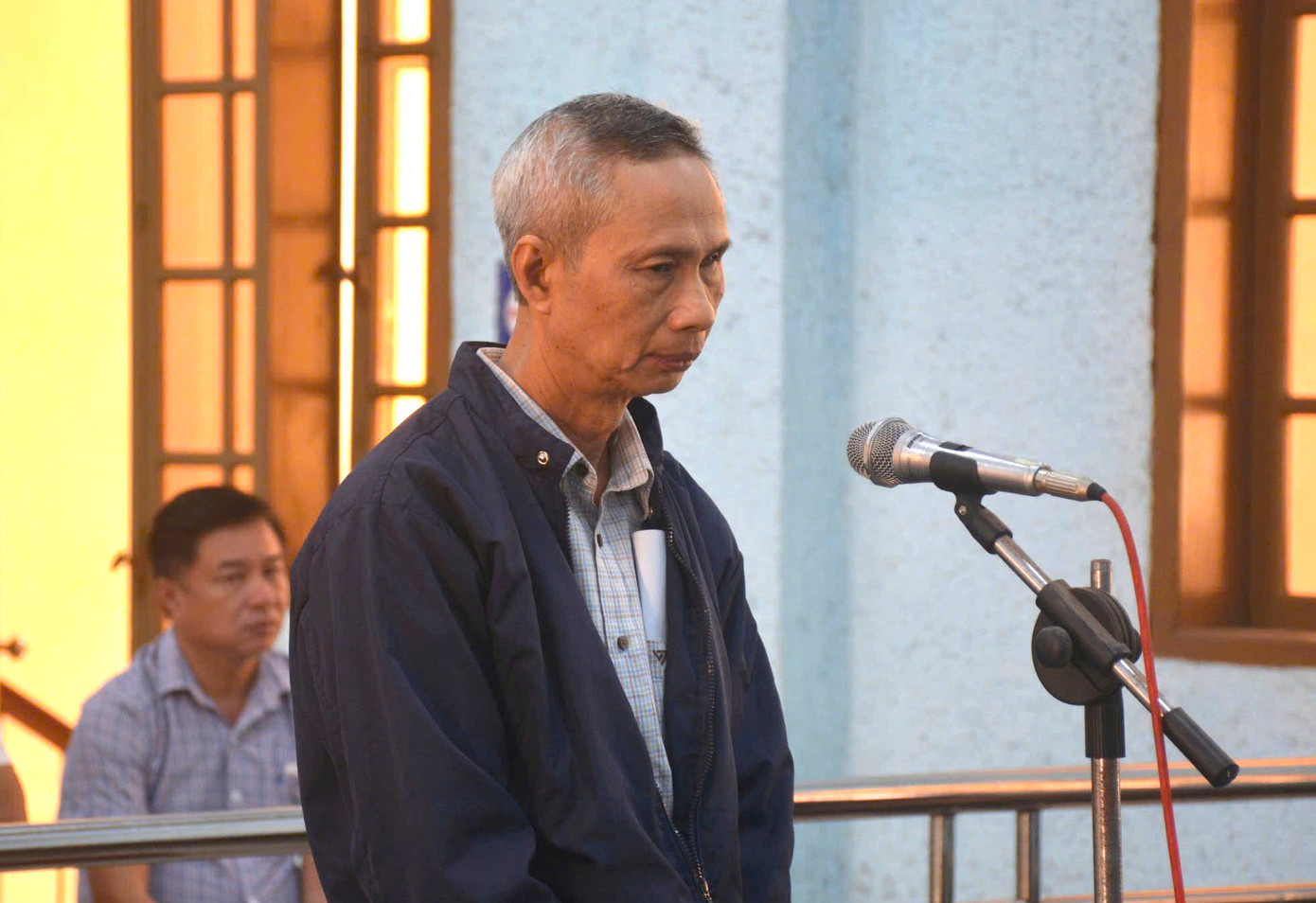 Bị cáo Thí tại phiên toà