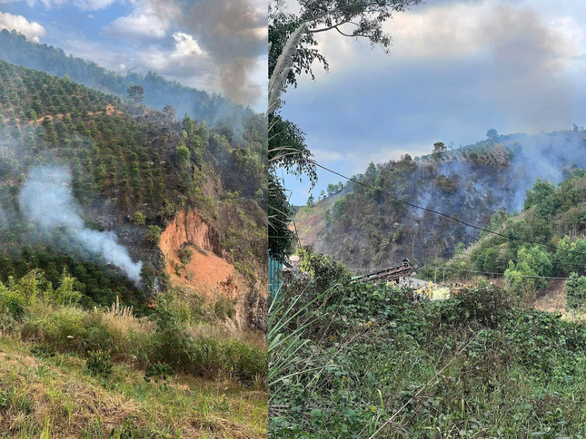 Đám cháy lớn có thể thấy từ xa