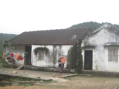 Căn nhà của bị can Lê Văn Vân. Ảnh: Hải Bình